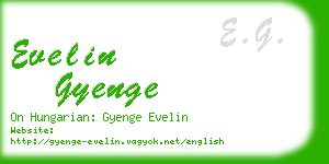 evelin gyenge business card